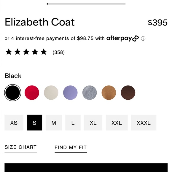 NWT Marcella Elizabeth coat in black sz small 100% wool - Picture 3 of 6